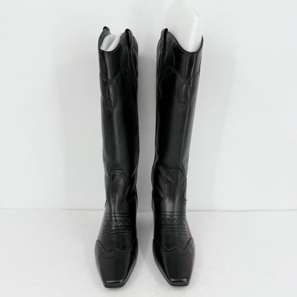 Steve Madden Womens Dollie Knee High Boots US 9 M Black Leather NWOB - Picture 7 of 12